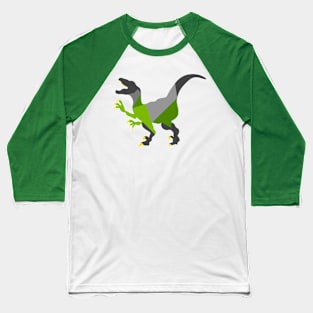 Grey velociraptor Baseball T-Shirt